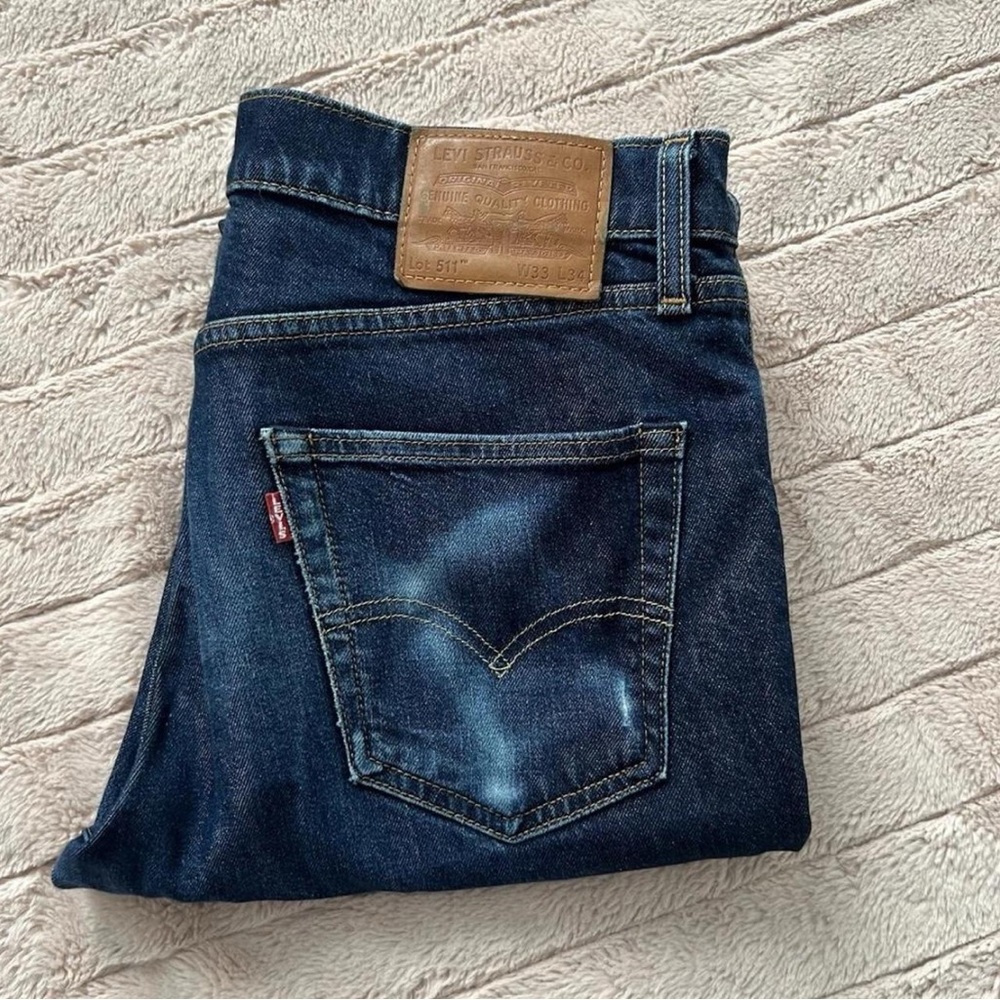 Levi’s 511 Slim Fit Jeans Men’s W33 L34 Dark Wash Denim